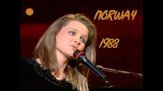 1988 Norway: Karoline Krüger - For vår jord (5th place at Eurovision Song Contest/Dublin) SUBTITLES