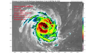 Ciclón Tropical Neville se mueve sobre aguas del océano Índico oriental (20/03/2024)