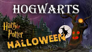 👻 Hogwarts HALLOWEEN Ambience Haunted Spooky Music 🎃 ASMR Harry Potter Halloween Whomping Willow