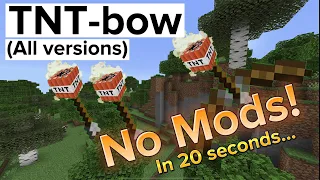 How to make a Tnt-bow in Minecraft (All versions) Bedrock / Java