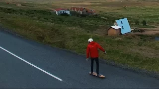 LONGBOARDING IN ICELAND LIKE WALTER MITTY! 4K