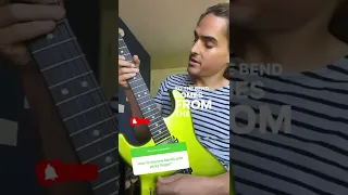 How to improve bending with pinky finger on guitar! 🎸🤘