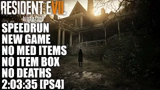 Resident Evil 7 Biohazard Speed Run Tutorial - [NG] No Health Items, No Item Box & No Deaths