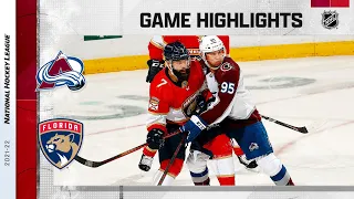 Avalanche @ Panthers 10/21/21 | NHL Highlights