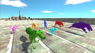 Race to eat Random Neon Units - Animal Revolt Battle Simulator