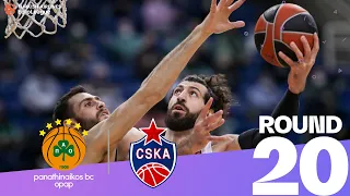 CSKA dominates in Athens! | Round 20, Highlights | Turkish Airlines EuroLeague