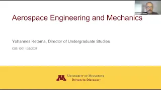 Aerospace Engineering and Mechanics - UMN CSE Exploring Majors - Fall 2021