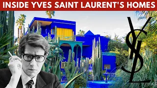 Yves Saint Laurent Homes in Paris,  Morocco | INSIDE YSL Laurent's Villa Marrakech | Interior Design