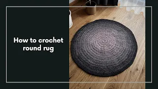 Crochet rug pattern PART 1 (rounds 1-7)