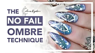 THE NO FAIL OMBRE NAILS TECHNIQUE - IMPOSSIBLE TO FAIL! GEL NAILS TUTORIAL | BONUS NAIL ART TUTORIAL