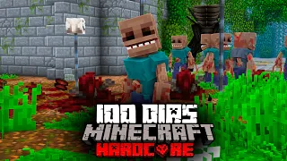 Sobreviví 100 días En El Laberinto de Parásitos En Minecraft HARDCORE... Esto fue lo que sucedió