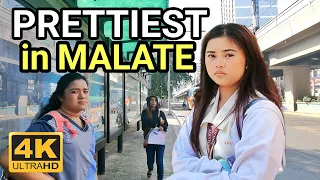 PRETTIEST in MALATE | Walk at TAFT AVENUE Malate To Ermita Manila Philippines [4K] 🇵🇭