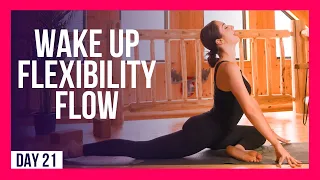 10 min Full Body Flexibility Yoga To WAKE UP – Day #21 (MORNING YOGA FOR FLEXIBILITY)