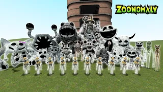 DESTROY ALL ZOONOMALY MONSTERS FAMILY & POPPY PLAYTIME 3 MONSTERS FAMILY in TALL GRASS - Garry's Mod
