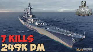 World of WarShips | Montana | 7 KILLS | 249K Damage - Replay Gameplay 1080p 60 fps