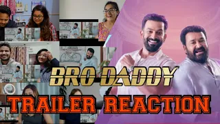 BRO DADDY official trailer REACTION MASHUP || Mohanlal || prithviraj || Kalyani || Meena ||