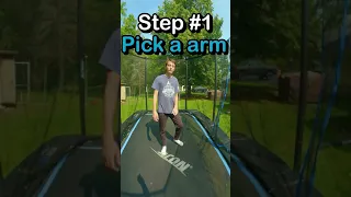 How to Side flip on trampoline step by step tutorial #shorts #parkour #flips