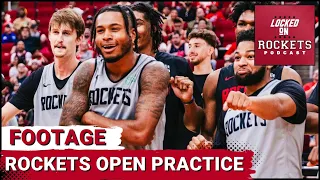 Houston Rockets Open Practice: Jalen Green, Alperen Sengun, Rookies & Dillon Brooks Dance Off & More