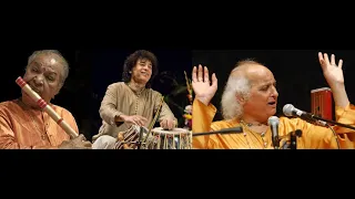 Pandit Jasraj (vocal), Pandit Hariprasad Chaurasia (flute) & Ustad Zakir Hussain (tabla) - Raga Jog