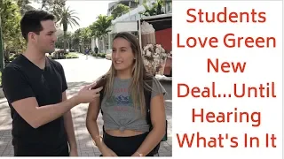 Students Love Green New Deal... Until Hearing What's In It