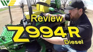 New! John Deere Z994R 25HP Diesel Ztrak Zero Turn Mower Product Overview