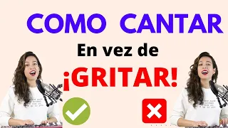 ✅Como CANTAR en vez de GRITAR🛑 ¿GRITAS O CANTAS? NOTAS ALTAS CON POTENCIA ¿BELT? | Natalia Bliss