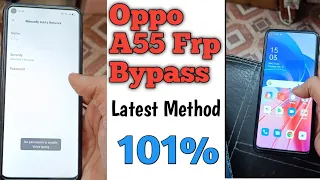 Oppo A55 Frp bypass || cph 2325 frp bypass without pc ||