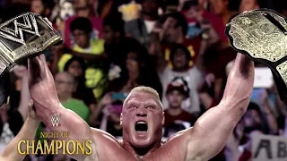 WWE World Heavyweight Champion Brock Lesnar vs. John Cena: Tomorrow Night at Night of Champions