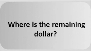 THE MISSING DOLLAR RIDDLE