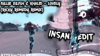 Billie Eilish & Khalid - lovely (Ricky Remedy Remix) Insane Edit "FREE FIRE BATTLEGROUND"