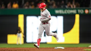 Jake Fraley hits home run out of PNC Park