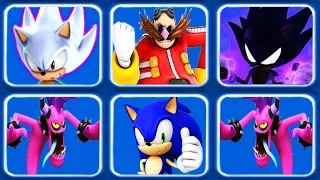 Sonic Dash - Dr.Eggman vs Hyper Sonic vs Dark Sonic - All 55 Characters Unlocked and Fully Upgraded