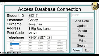 How to Create Visual Basic.Net MS Access Database Connection with Save, and Search - Full Tutorial