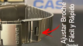 Como Ajustar Fácil el Broche de Un Reloj Casio Metalico