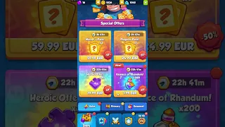 Hero Tavern Legandary 21 000 and 1000 Magic Dust Opening #short #rushroyale #memes