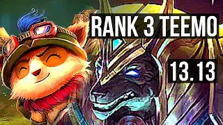 TEEMO vs NASUS (TOP) | Rank 3 Teemo, 2.8M mastery, 1700+ games, 8/1/1 | NA Challenger | 13.13