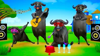 Cow Buffalo Dance in the Farm - Animals Fun Dance Videos | Funny Animals Cow Dance Video.