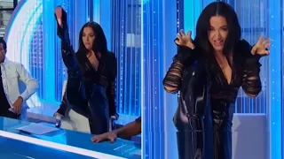 American Idol fans beg show to get rid of Katy Perry after judge acts like a cat in leather outfit