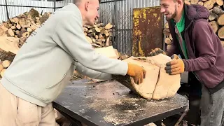 🌳🌳🪓🪓 woodworking experts 💪💪💪 carving wood 🪵