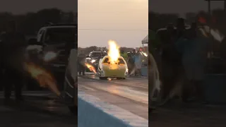 Nitrous Backfire! Jade Cook’s nitrous assisted Funny Car goes 🔥 #nitrous #racing #boom #dragrace