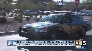 Maricopa County Sheriff's posse members pulled from patrol duty