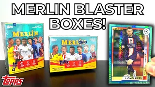 LIONEL MESSI AQUA PRISM PARALLEL! | TOPPS UCC MERLIN 2023 | GAME EXCLUSIVE BLASTER BOX OPENING!