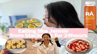 eating like JENNIE from blackpink for 24hours [delicious 🥑 and healthy]