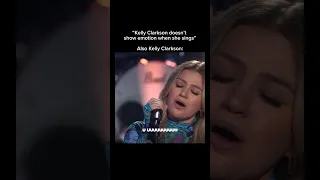 Kelly Clarkson shows emotion when she sings #highnote #range #vocals #arianagrande #kellyclarkson