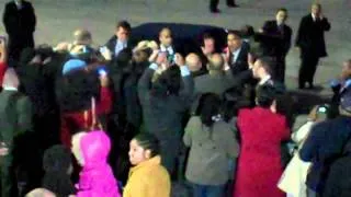 PRESIDENT OBAMA ARRIVAL AND DEPARTURE AT JFK AIRPORT