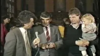 OXFORD UNITED Milk Cup victory parade (plus interviews) 1986