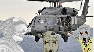 Sudno but your a UH-60 Blackhawk Gunner holding off a large horde with the 101st battalion at a pier