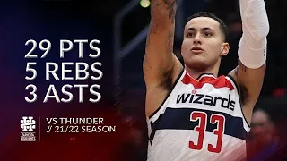 Kyle Kuzma 29 pts 5 rebs 3 asts vs Thunder 21/22 season