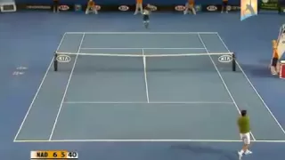 Nadal's outrageous point vs. Fernando Verdasco, Australian Open 2009.mp4