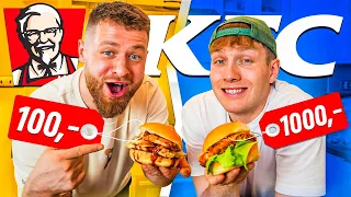 100kč vs 1000kč - KDO UVAŘÍ LEPŠÍ KFC? @Pimpscz